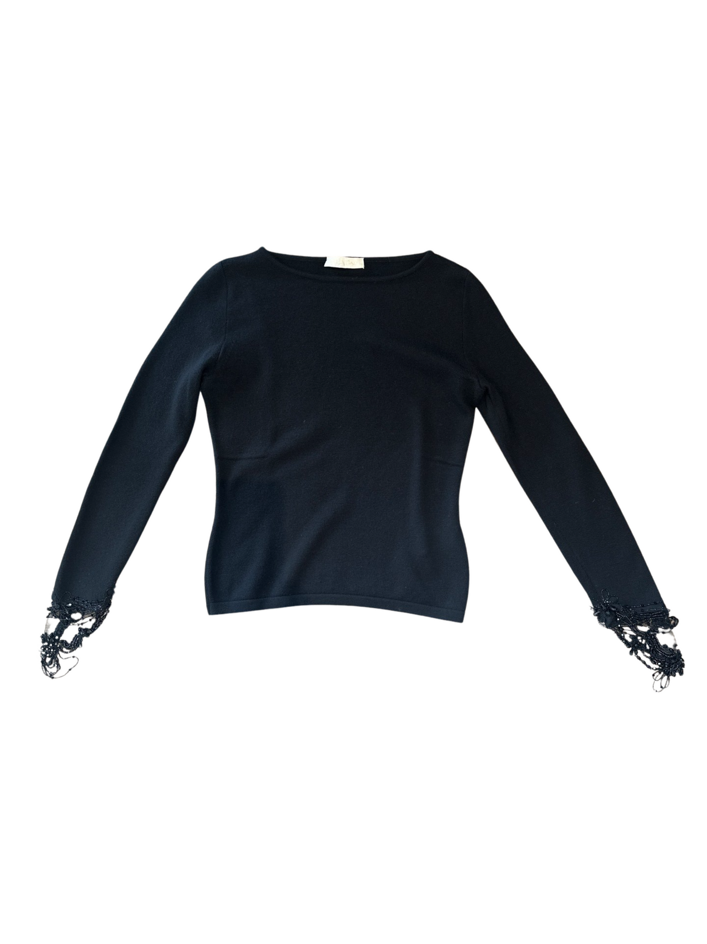 Valentino Black Wool and Cashmere Sweater
