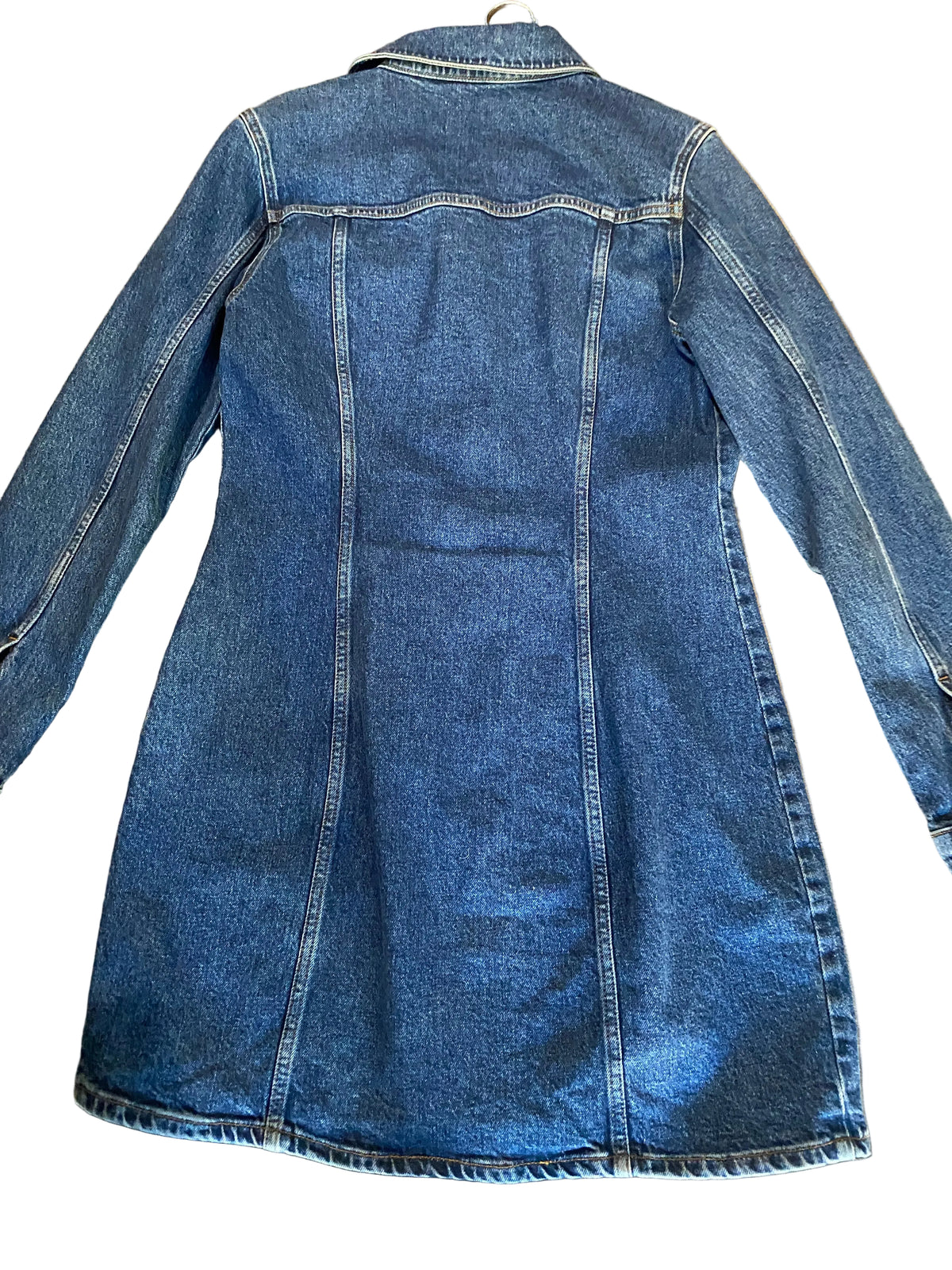 Reformation Jeans Blue Denim Long Sleeve Dress