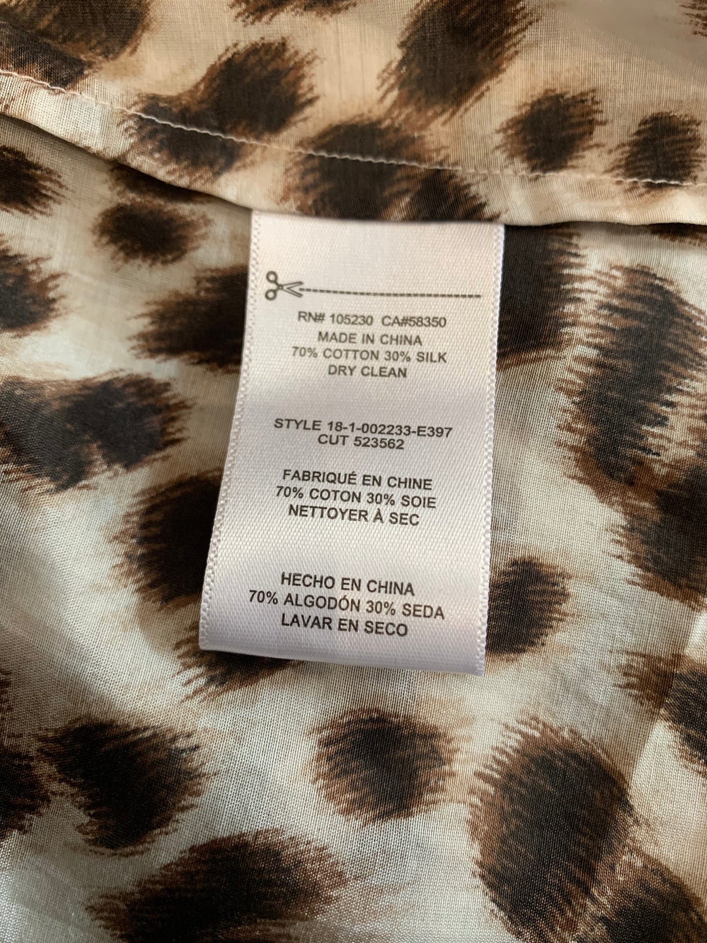 Equipment Femme leopard top SP