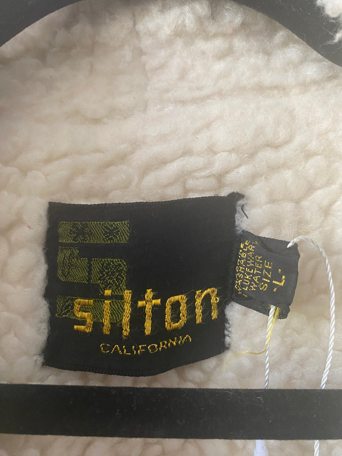 Silton Vintage 1970's roe bucks sherpa lined denim jacket