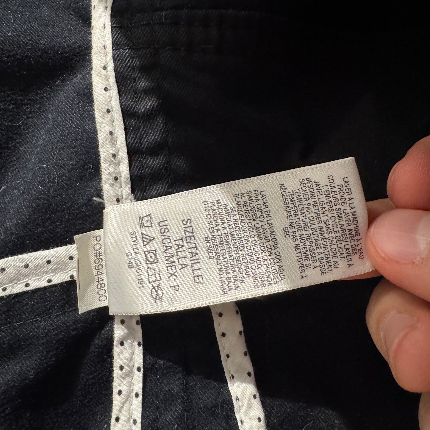 Juicy Couture Denim Black Military Jacket XS