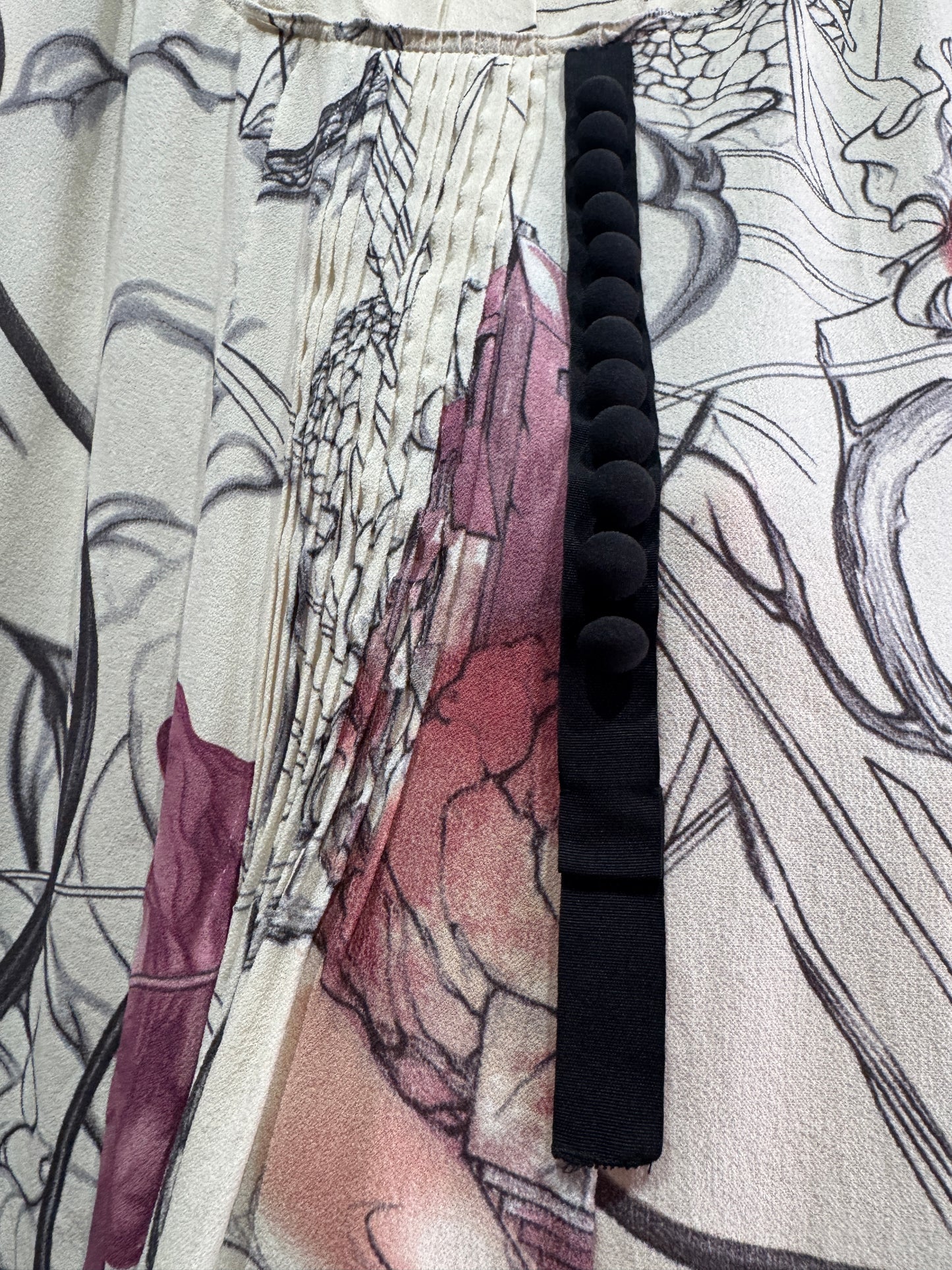 Prada Vintage 2008 Fairy Collection Blouse Size 38