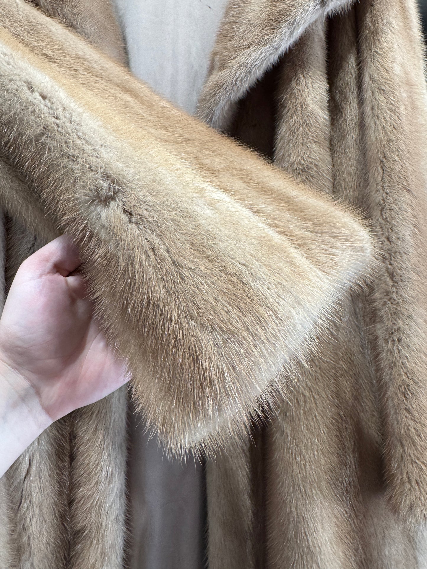 Vintage Autumn Haze Ranch Mink Coat