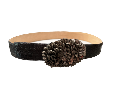 Nancy Gonzalez Crocodile Leather Belt