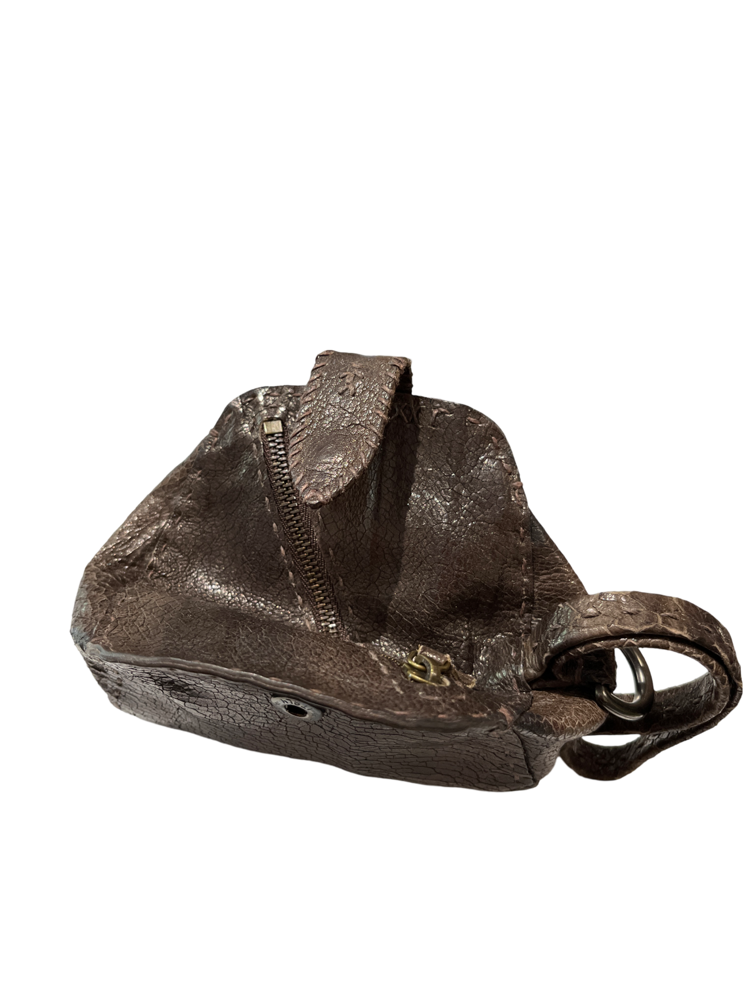 Henry Beguelin Dark Plum Leather Small Bag