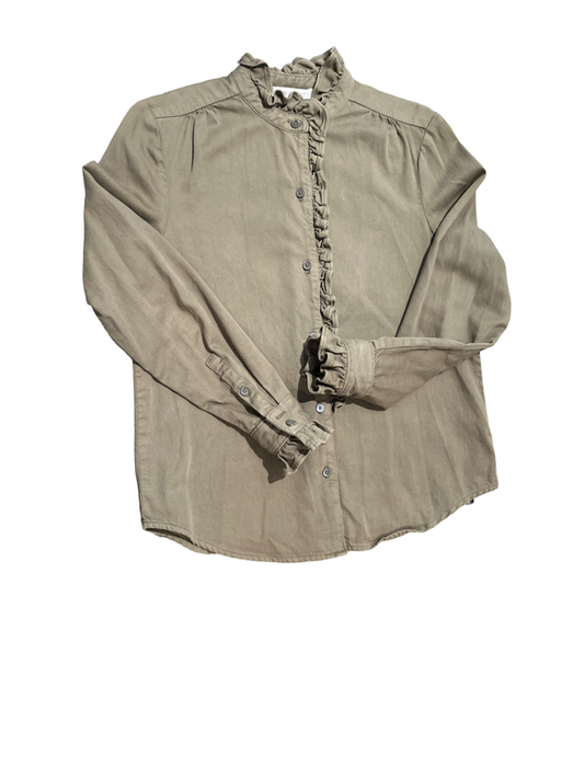 Frame - Green Long Sleeve Shirt/ XS