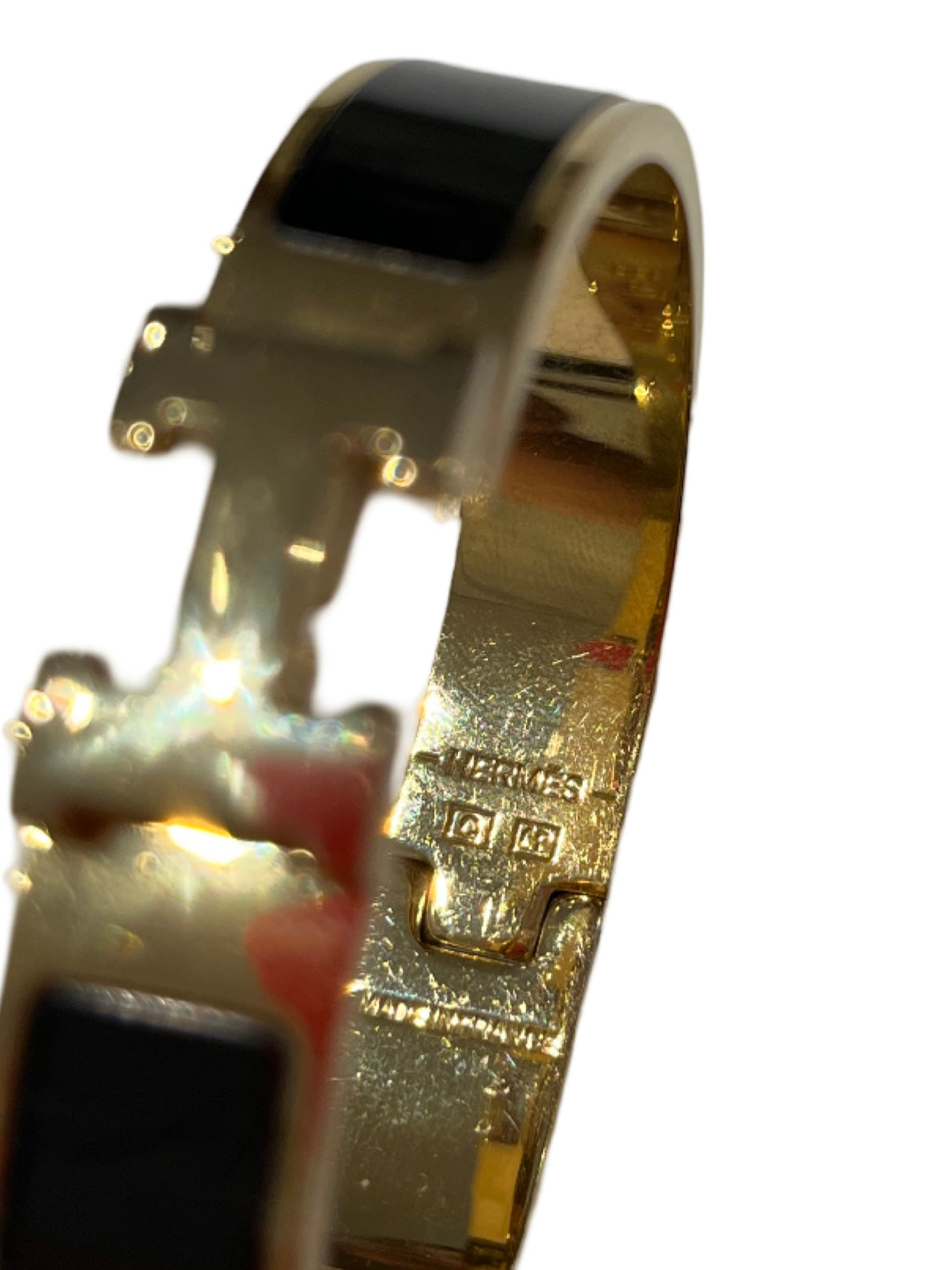 Hermes Black & Gold Bracelet