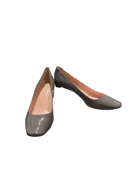 Kate Spade Gray Patent & Crystal Block Heels /9