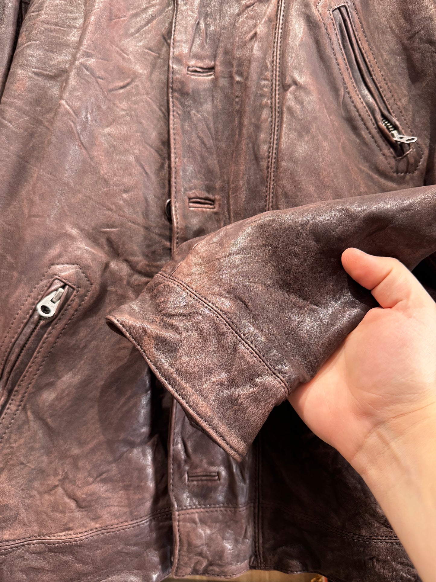 Converse John Varvatos Leather Jacket Size 3