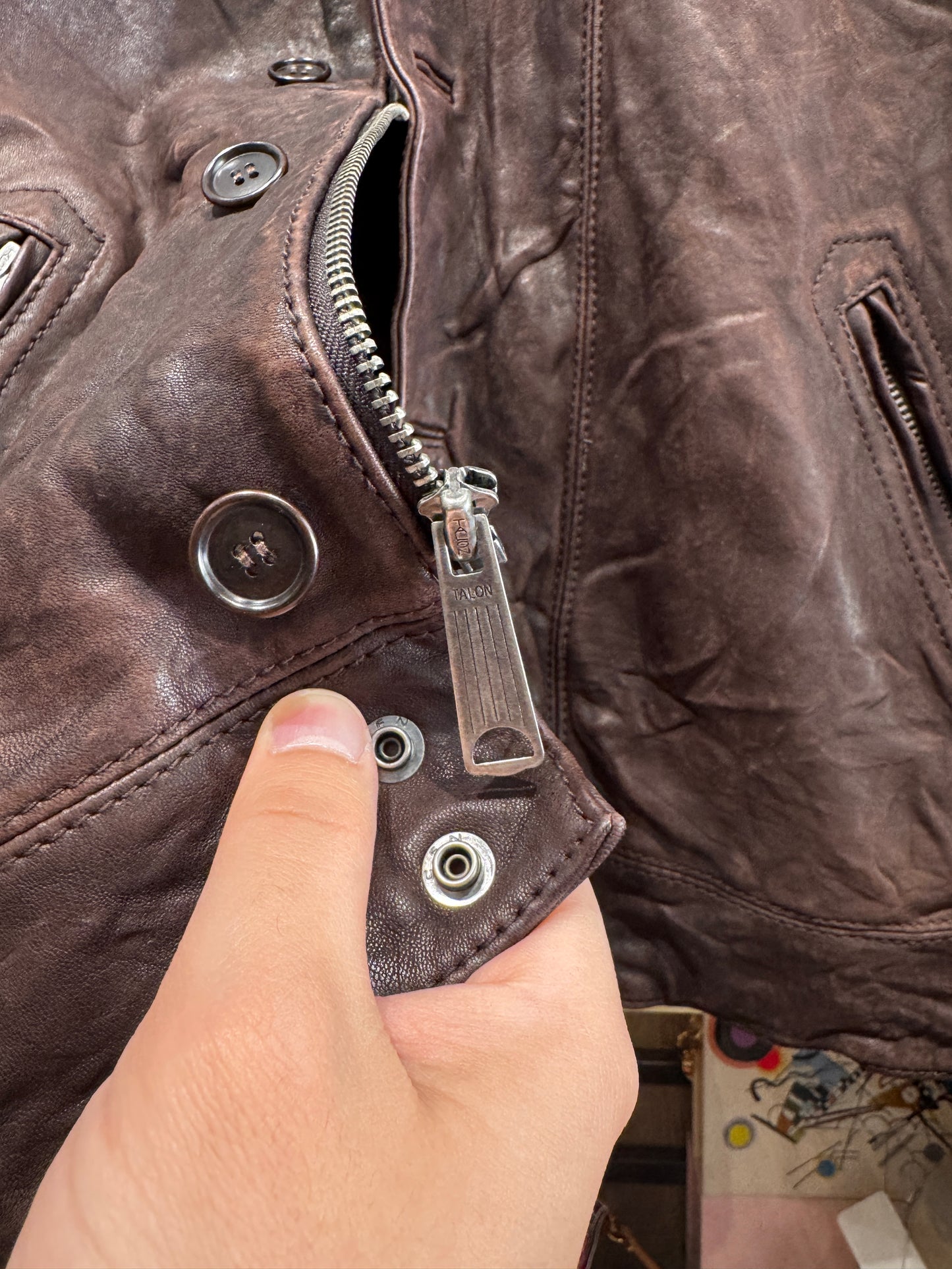 Converse John Varvatos Leather Jacket Size 3