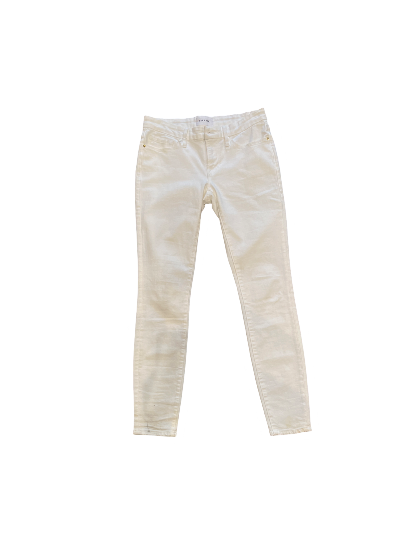 Frame Skinny White Jeans /26