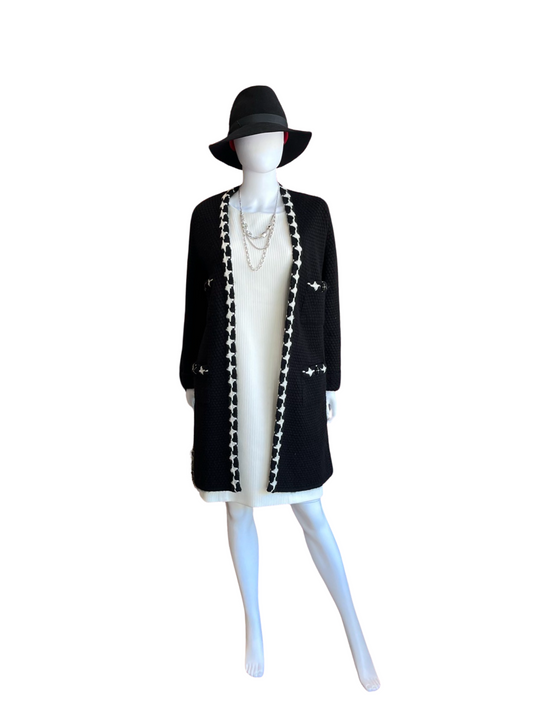 Chanel Black Knitted VTG 2007 Cardigan