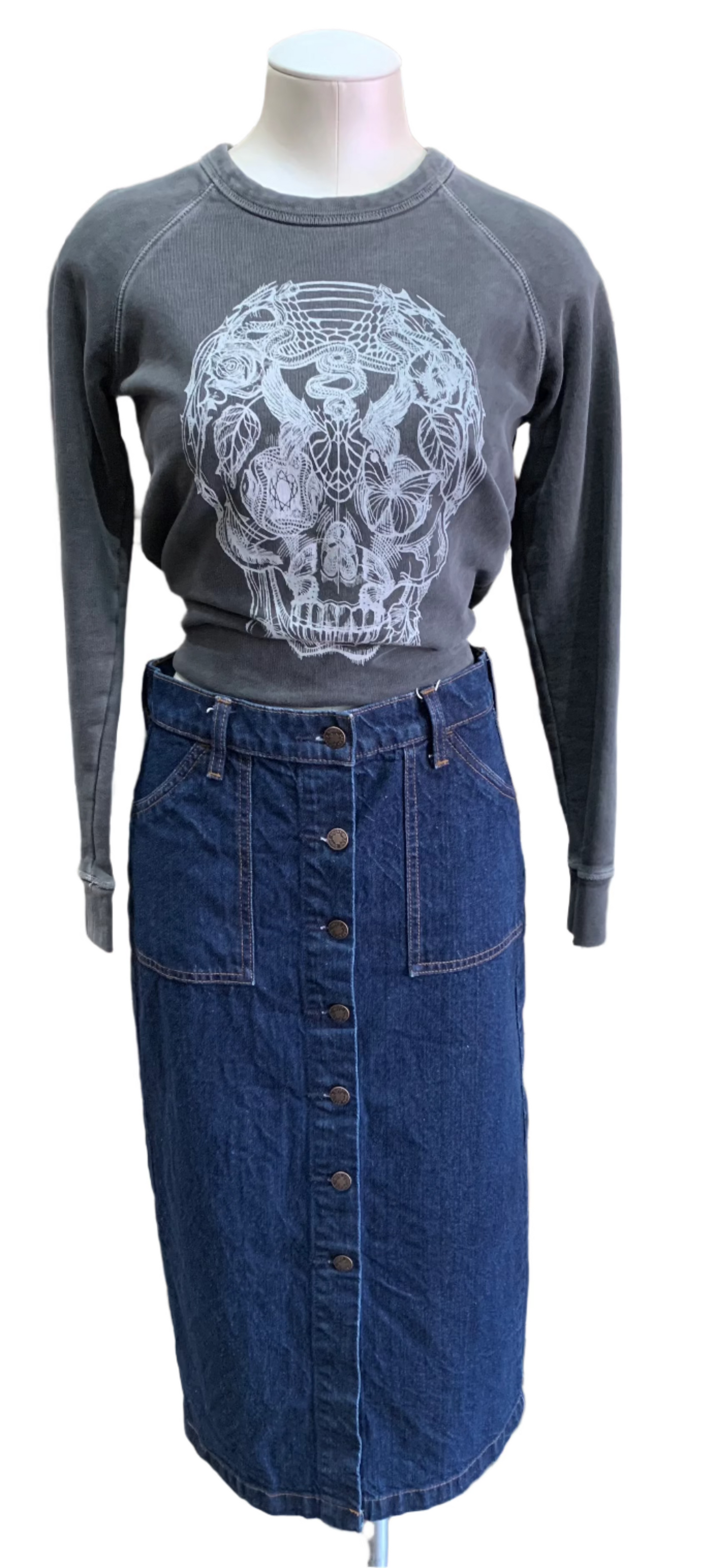 Lucky Brand high rise denim skirt