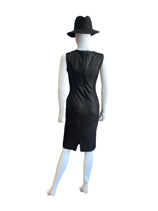 Escada Metallic Diamond Prin Shift Dress /34