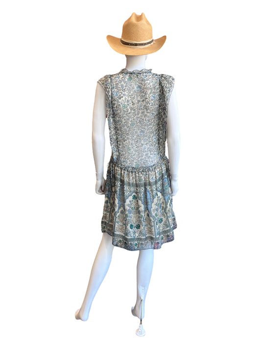 Zadig And Voltaire Floral Beaded Dress /S