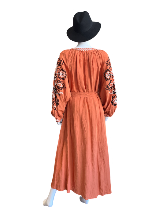 March 11 Deep V neck Maxi Dress /S