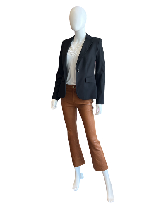 HipChik Couture Black Blazer w/ Metallic Butterflies Back /S