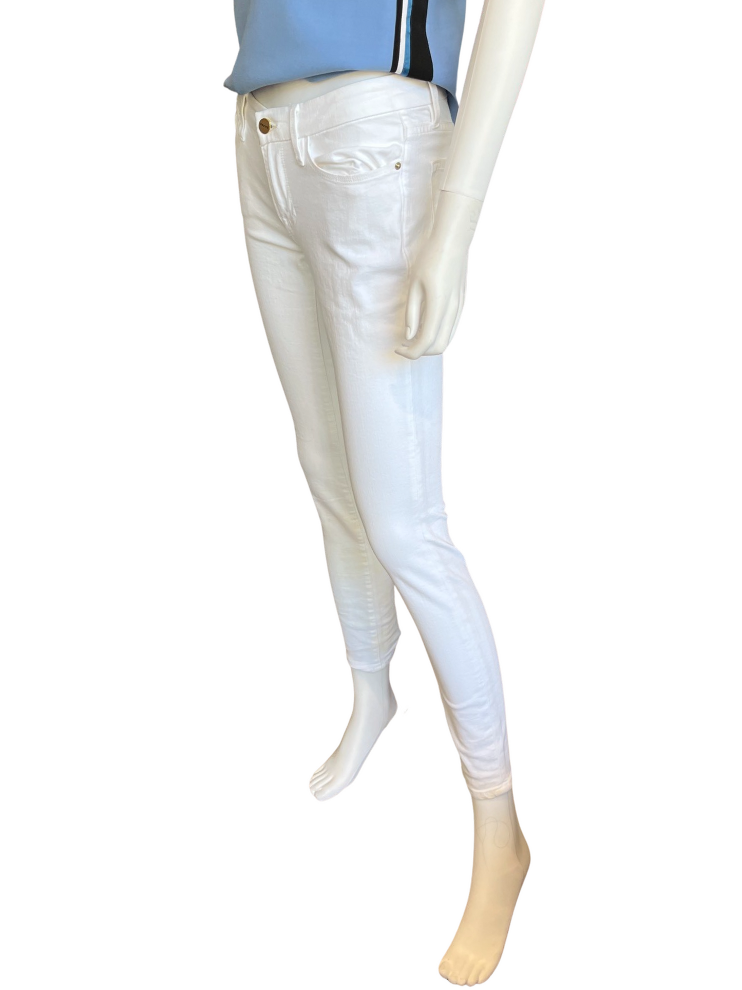 Frame Skinny White Jeans /26