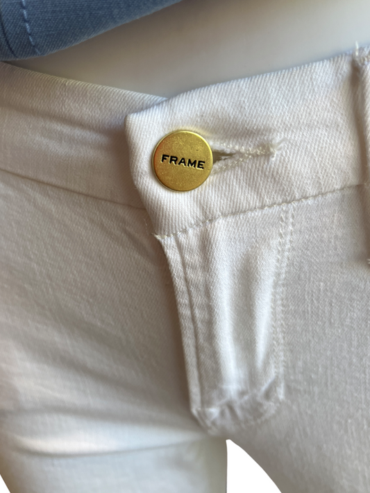 Frame Skinny White Jeans /26
