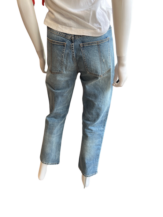 Hellesy Ono Silk Ribbon Accent Jeans