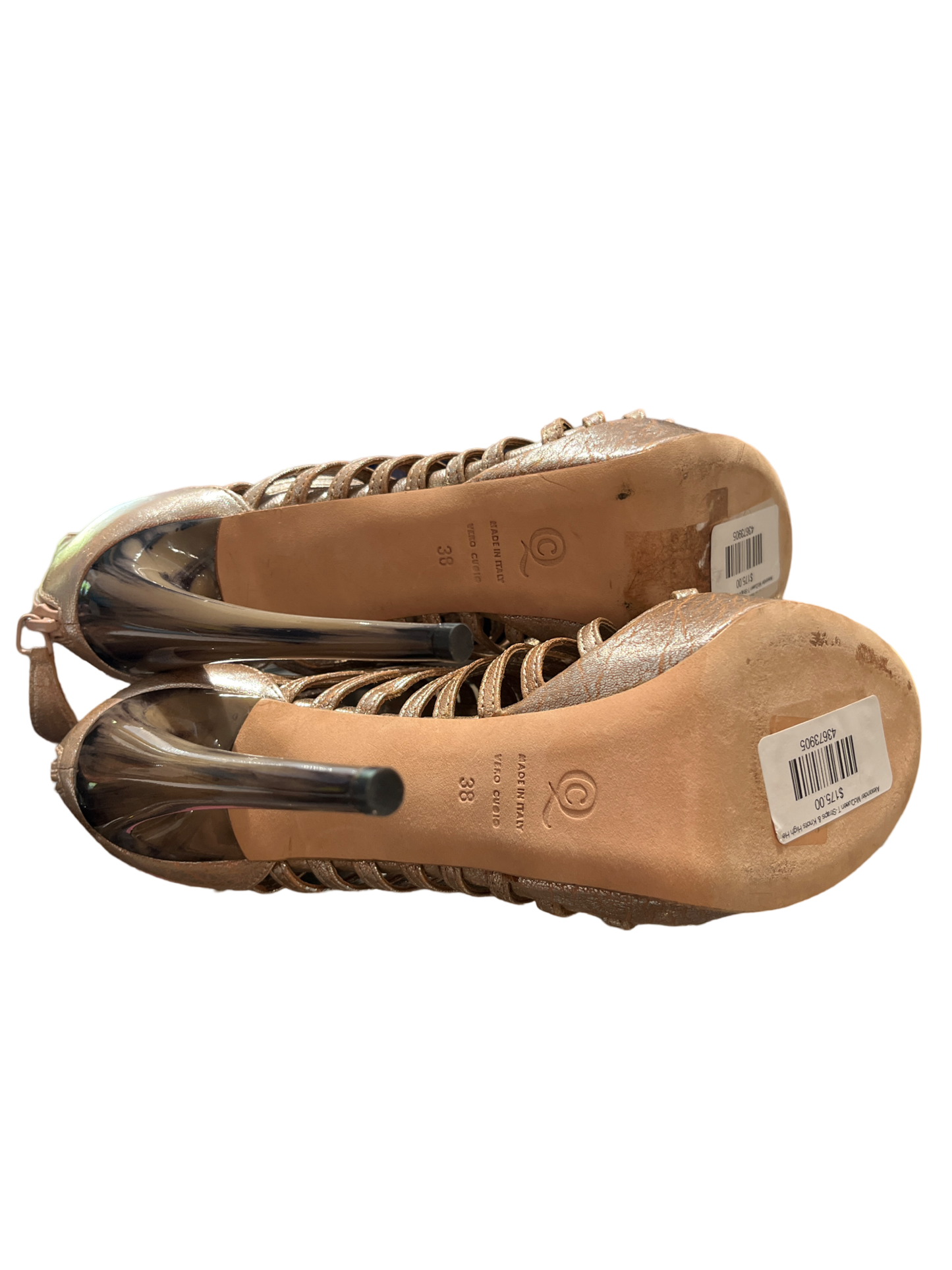 Alexander McQueen T-Straps & Knots High Heel Sandals /38