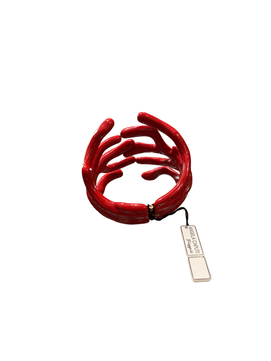 Vintage 1980's Angela Caputi Red Bracelet