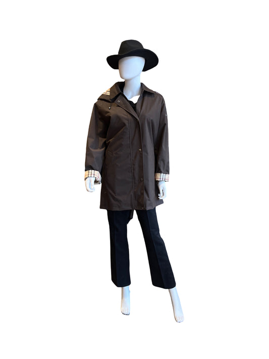 Burberry Brittany Brown Hooded Trenchcoat /10