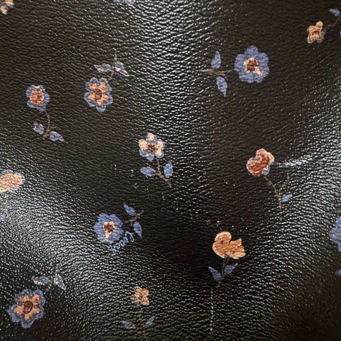 Coach City Tote Black Floral Print