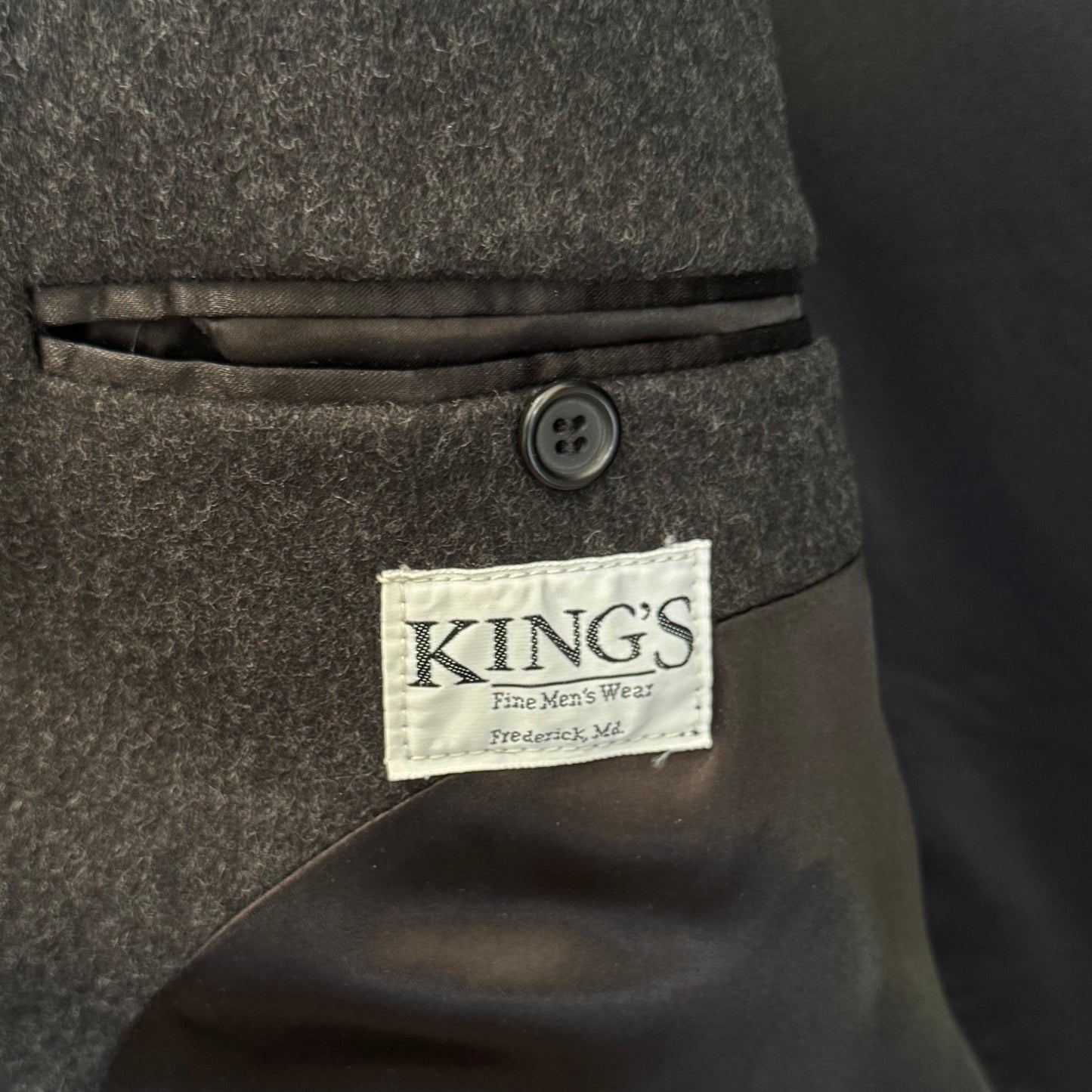 Moda Giovane Ing. Loro Piana Superfine Lambswool Coat in Grey