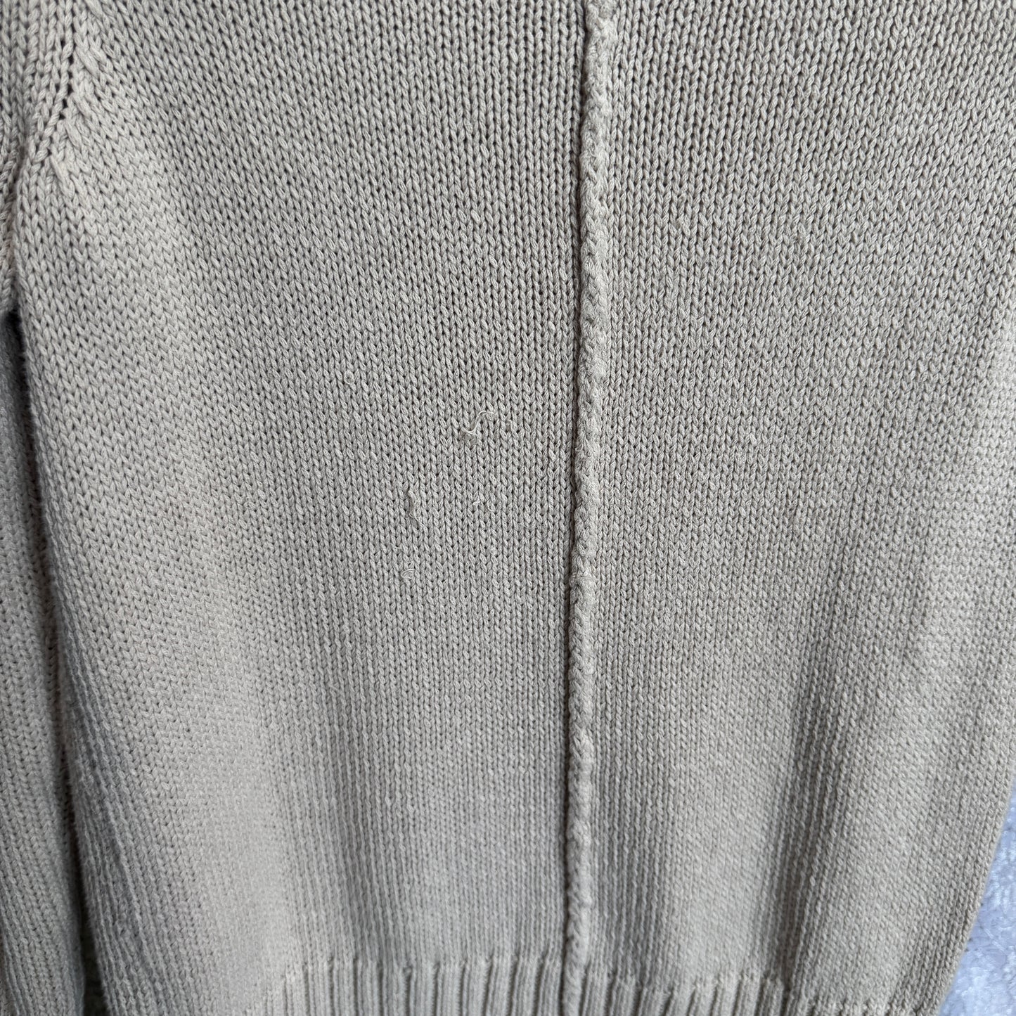Brochu Walker Beige Knit Sweater Size Small