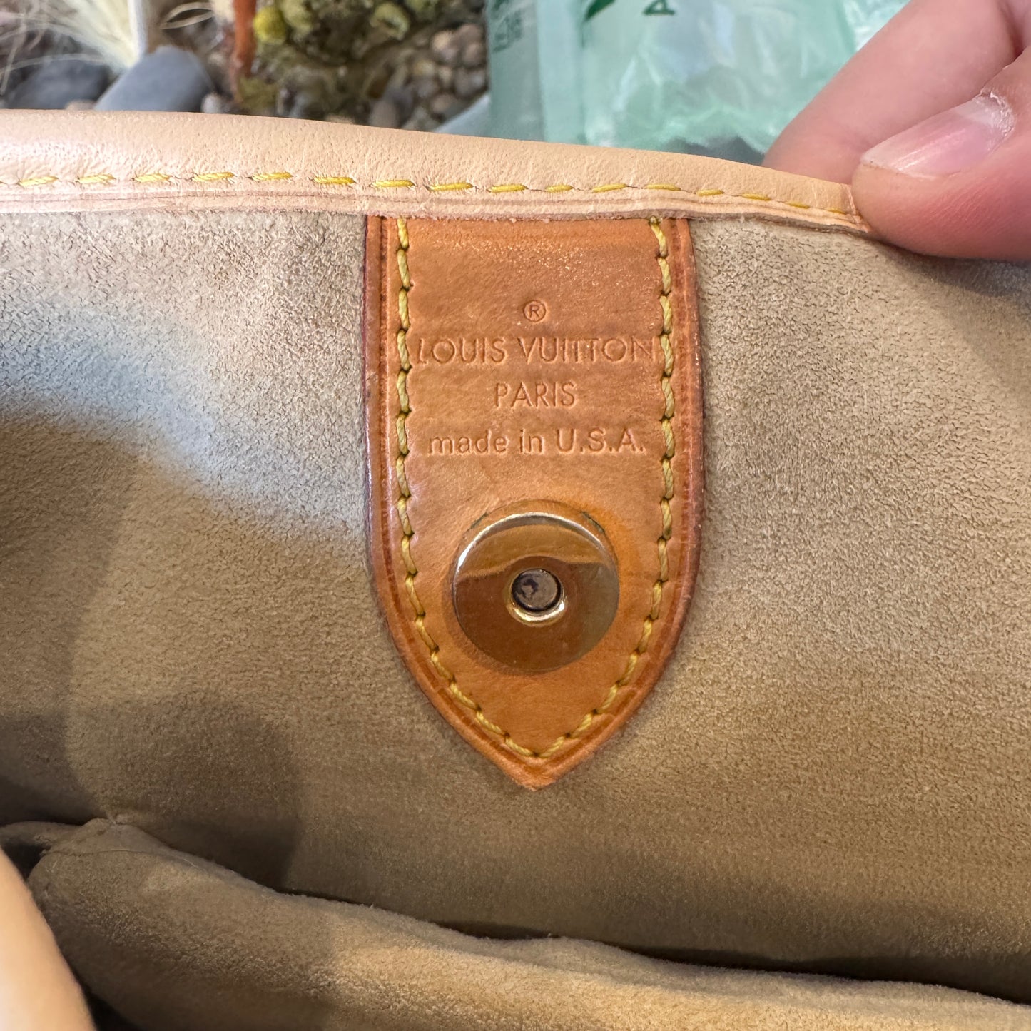 Louis Vuitton Galliera Shoulder Bag PM Damier Azur Canvas