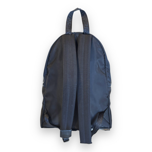VERSACE La Greca 90's Logo black Nylon Backpack