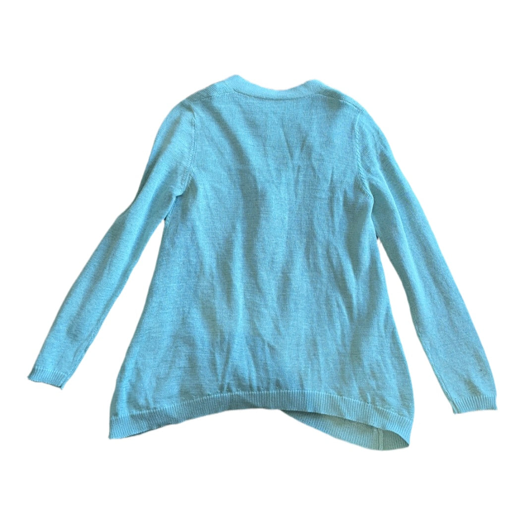 Brunello Cucinelli Aqua 2PC Set Cardigan and Silk Sleeveless Top