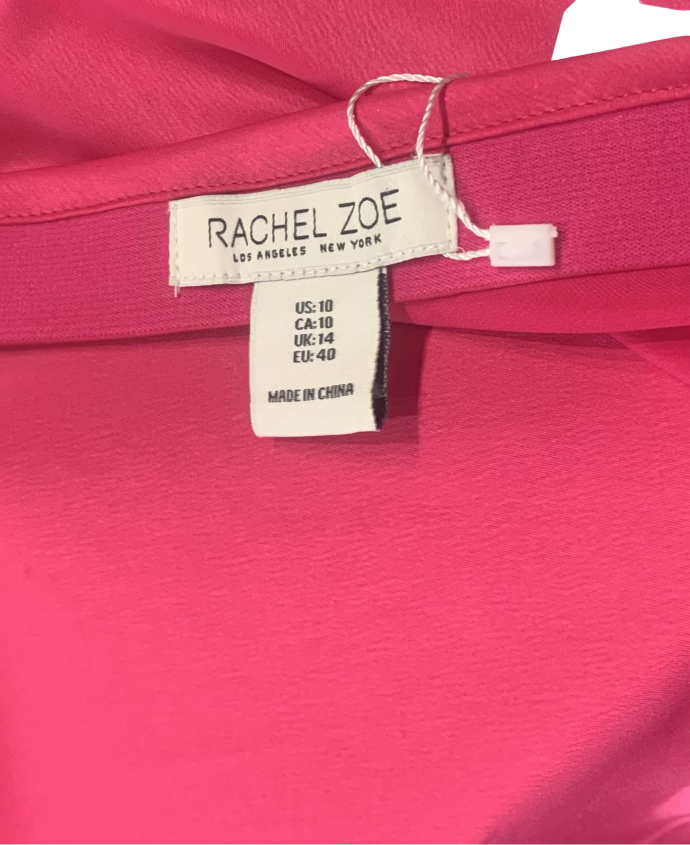 Rachel Zoe Hot Pink satin pencil skirt