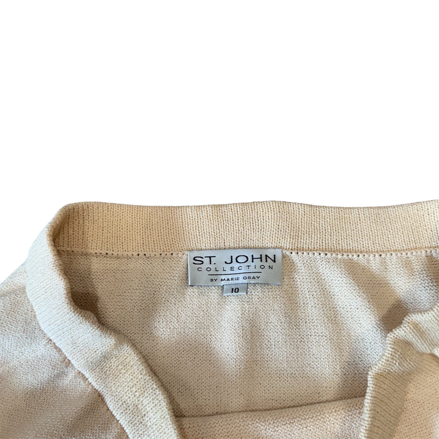 St. John VTG 3 PC Set Neutrals knitwear Sizes S/S/10