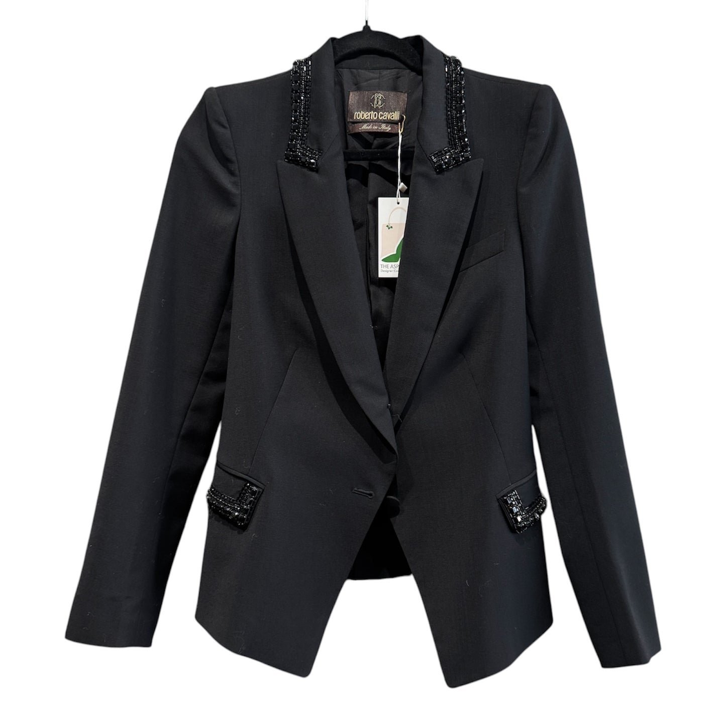 Roberto Cavalli Black Blazer Size 42