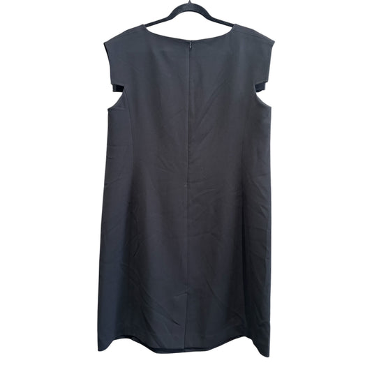 MM Lafleur Sarah Black Dress Boat Neckline Sleeveless
