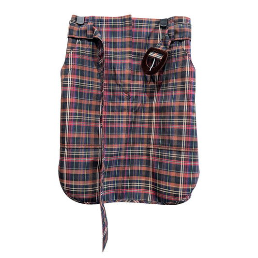 Sandro Paris Plaid Skirt with Belt Size 2