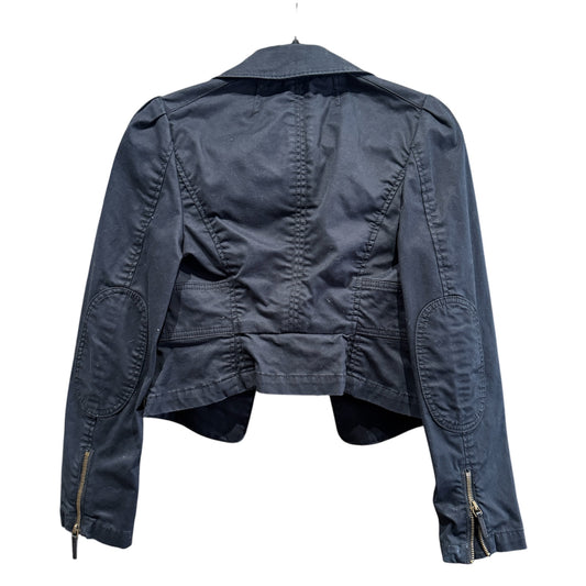 Juicy Couture Denim Black Military Jacket XS