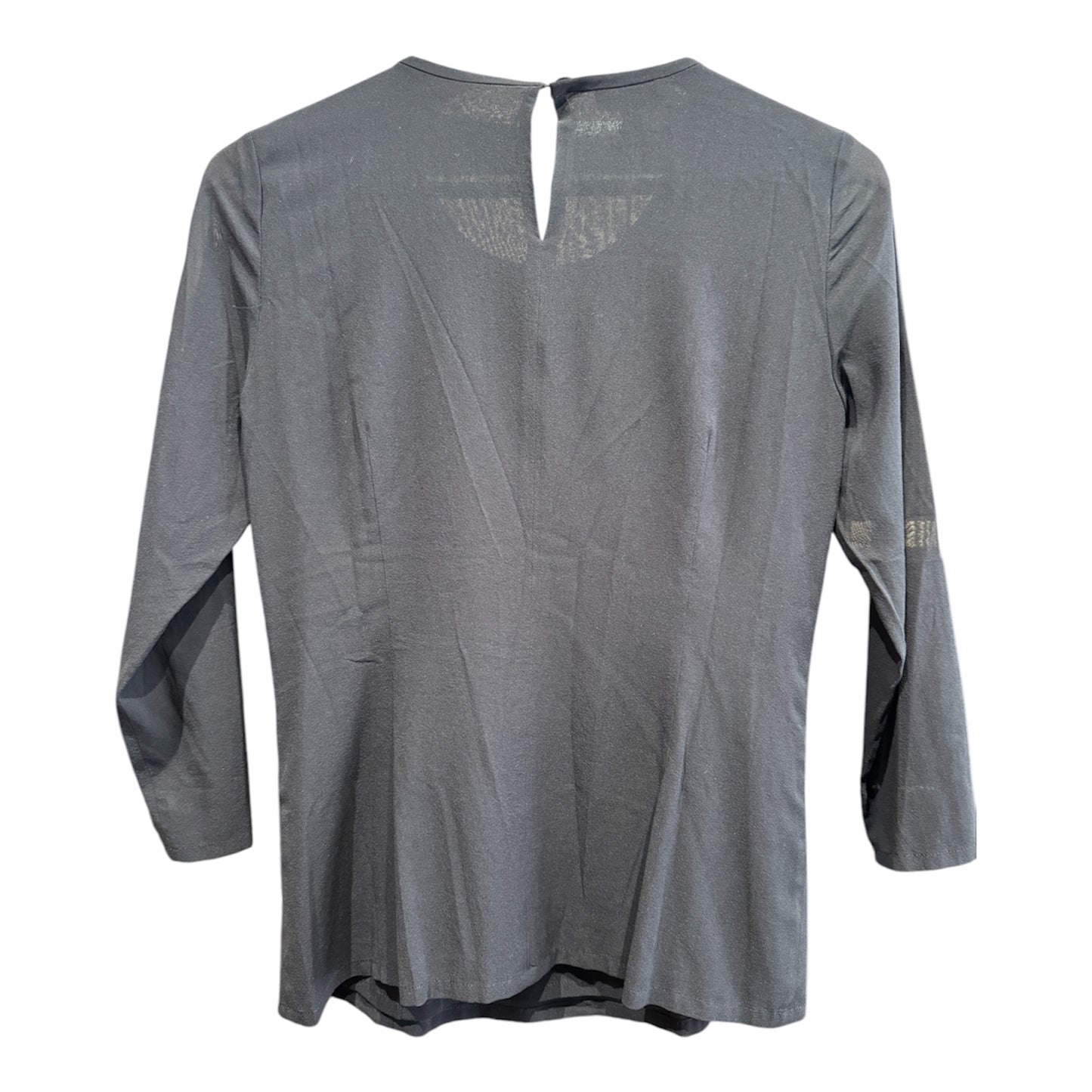 Escada Silk Black Blouse with Sequins