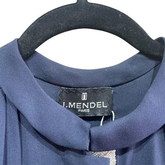 J. Mendel Navy Blue Sleeveless Top