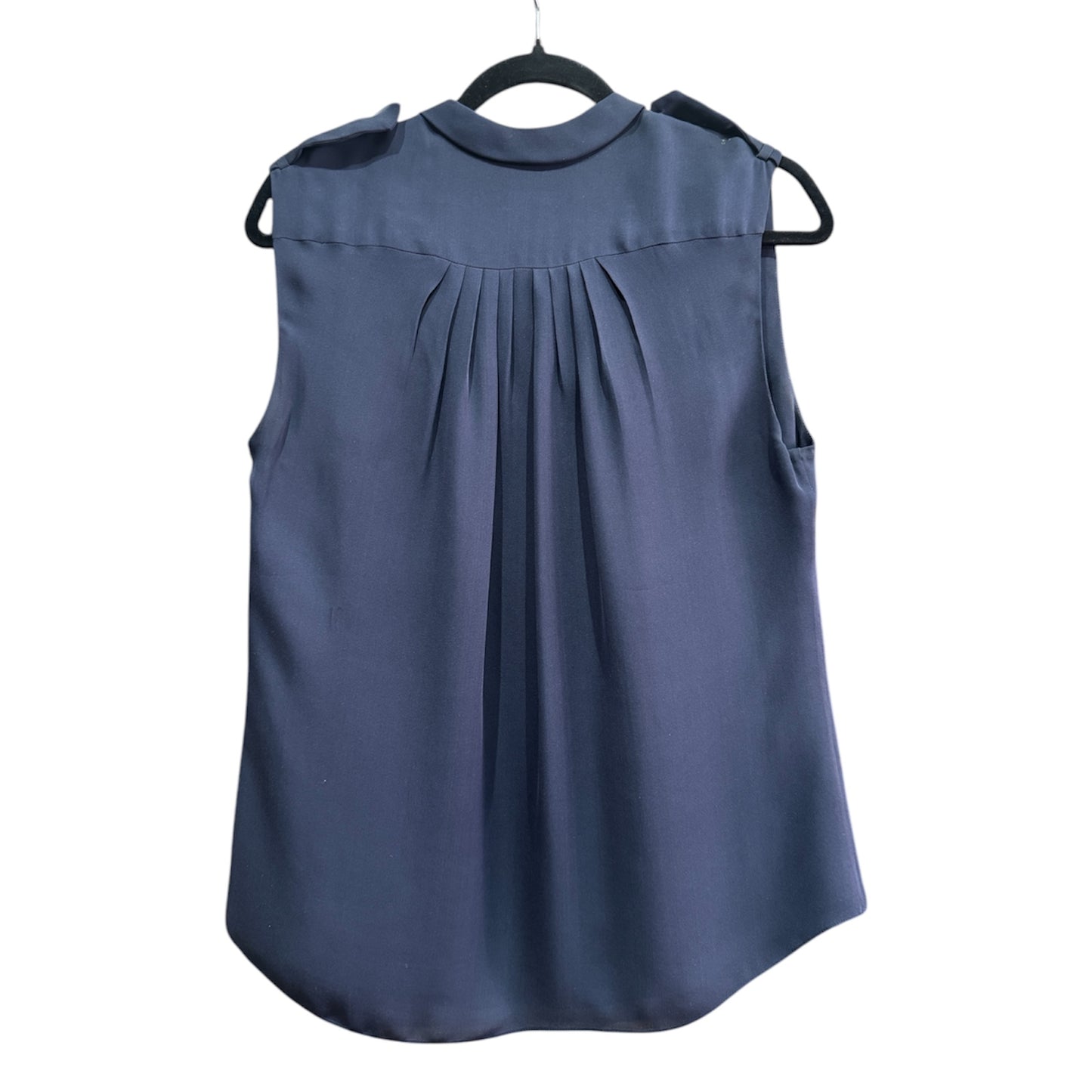 J. Mendel Navy Blue Sleeveless Top
