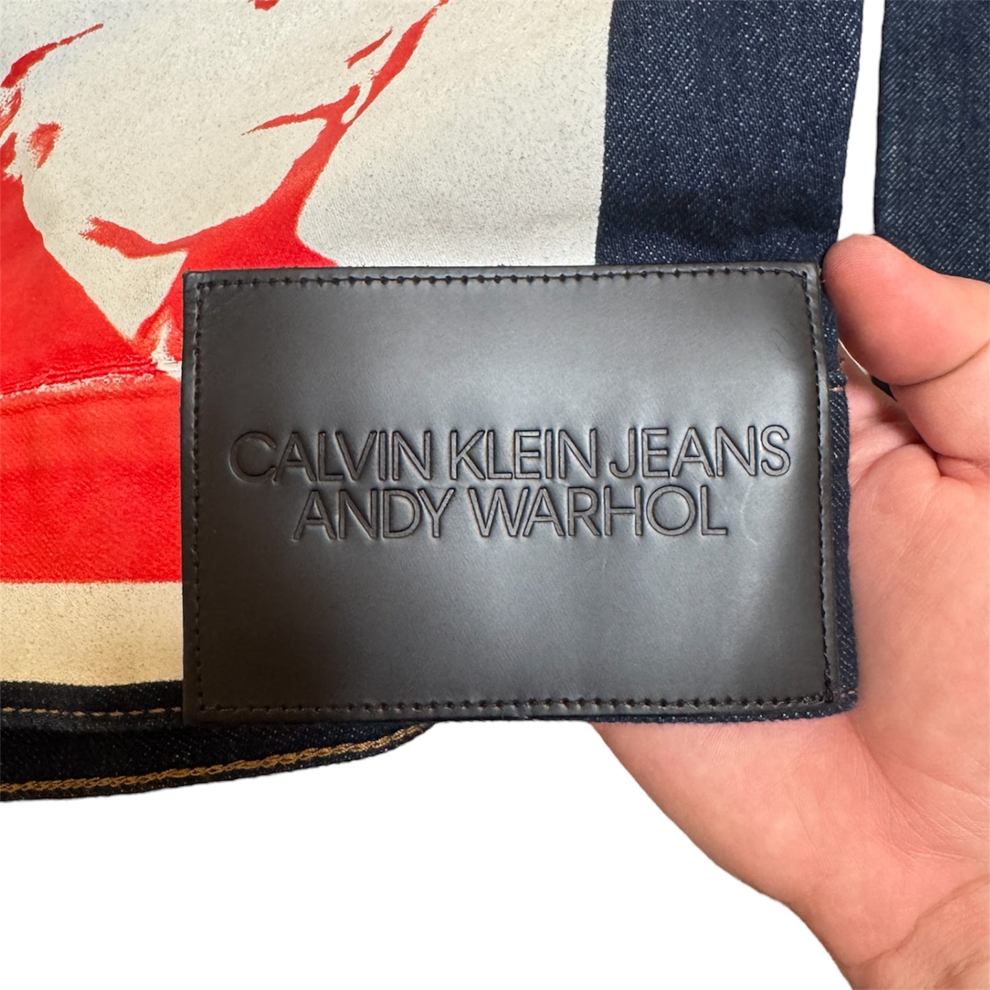 Calvin Klein By RAF Simons Andy Warhol Denim Jacket Small