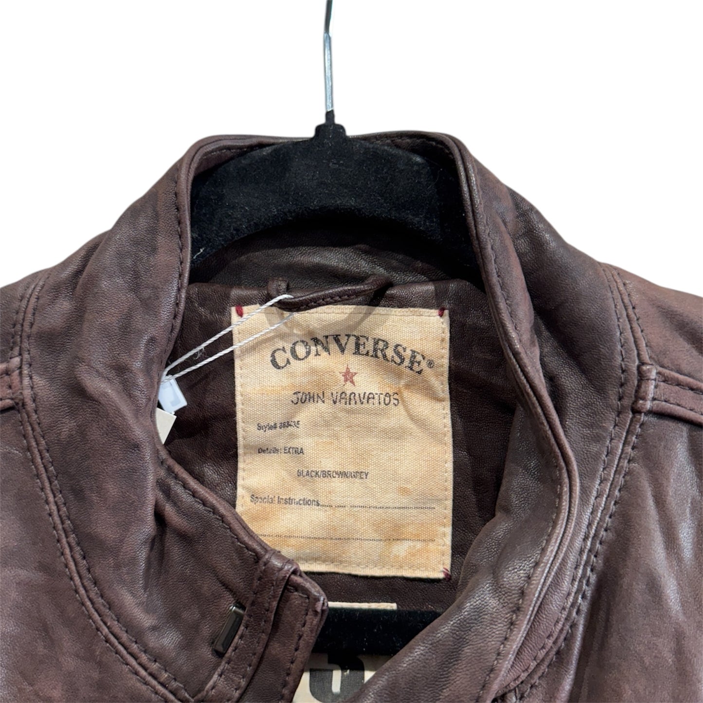 Converse John Varvatos Leather Jacket Size 3