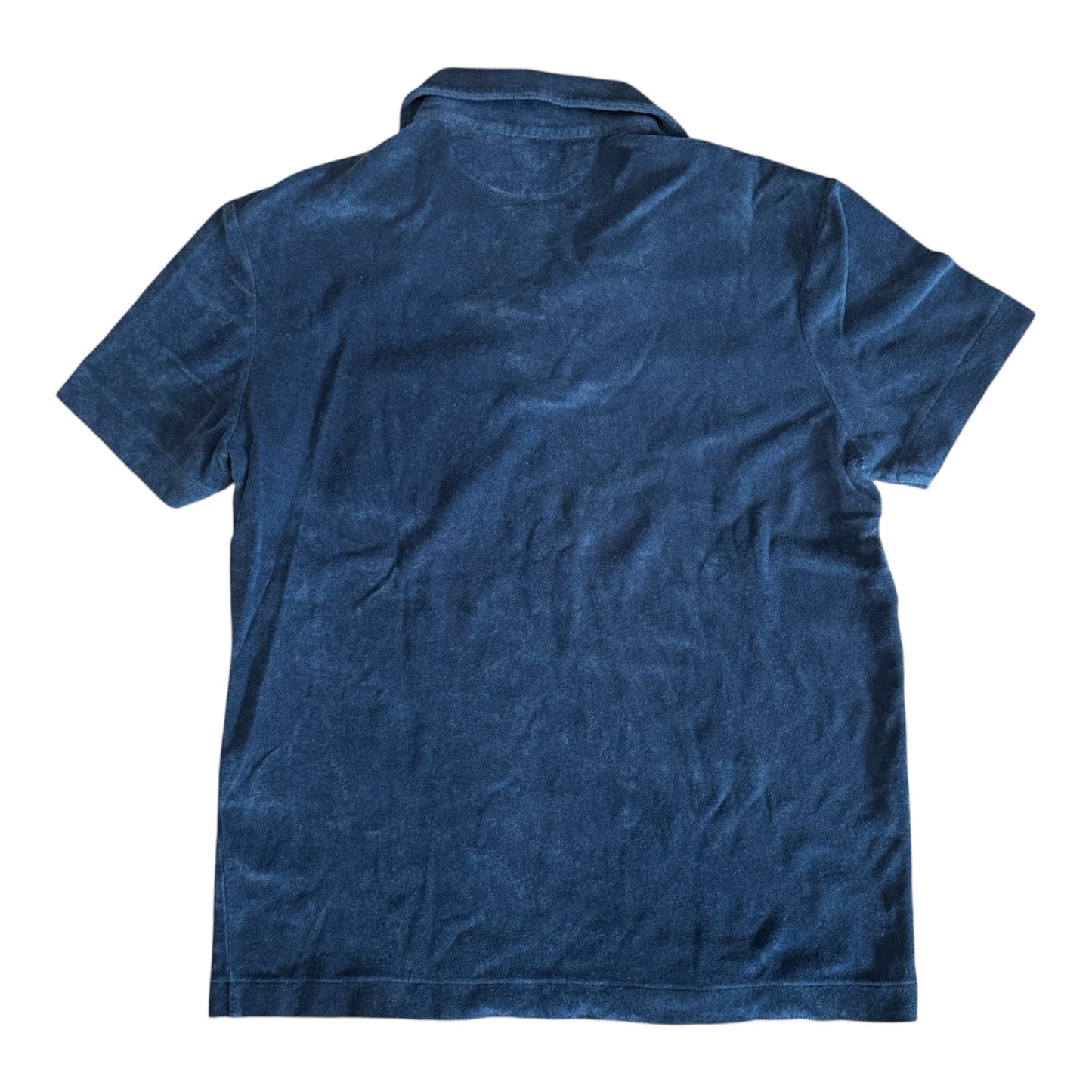 Tom Ford Towelling Terry Cotton Blue Polo Size 50