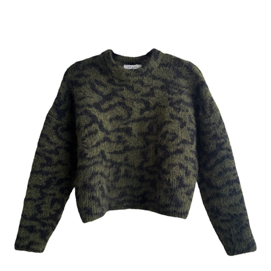 Frame Abstract Jacquard Crewneck Sweater XS