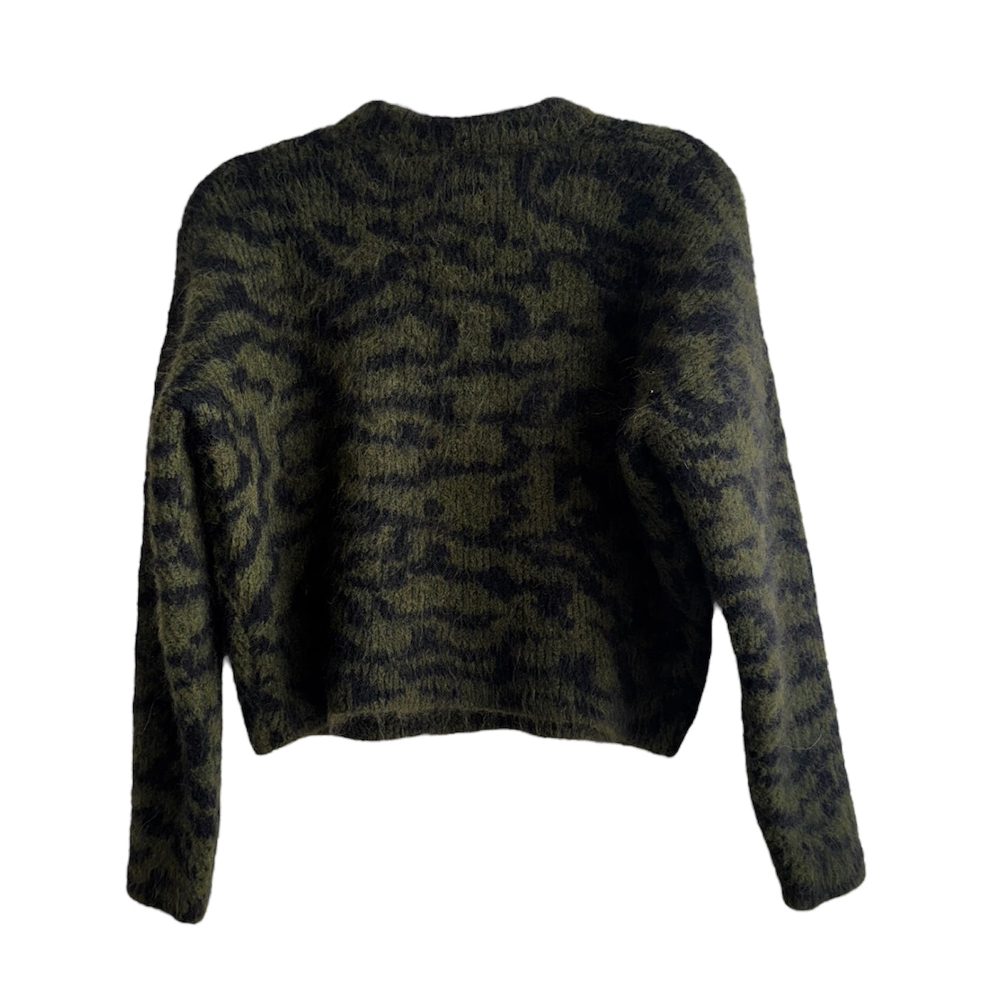 Frame Abstract Jacquard Crewneck Sweater XS