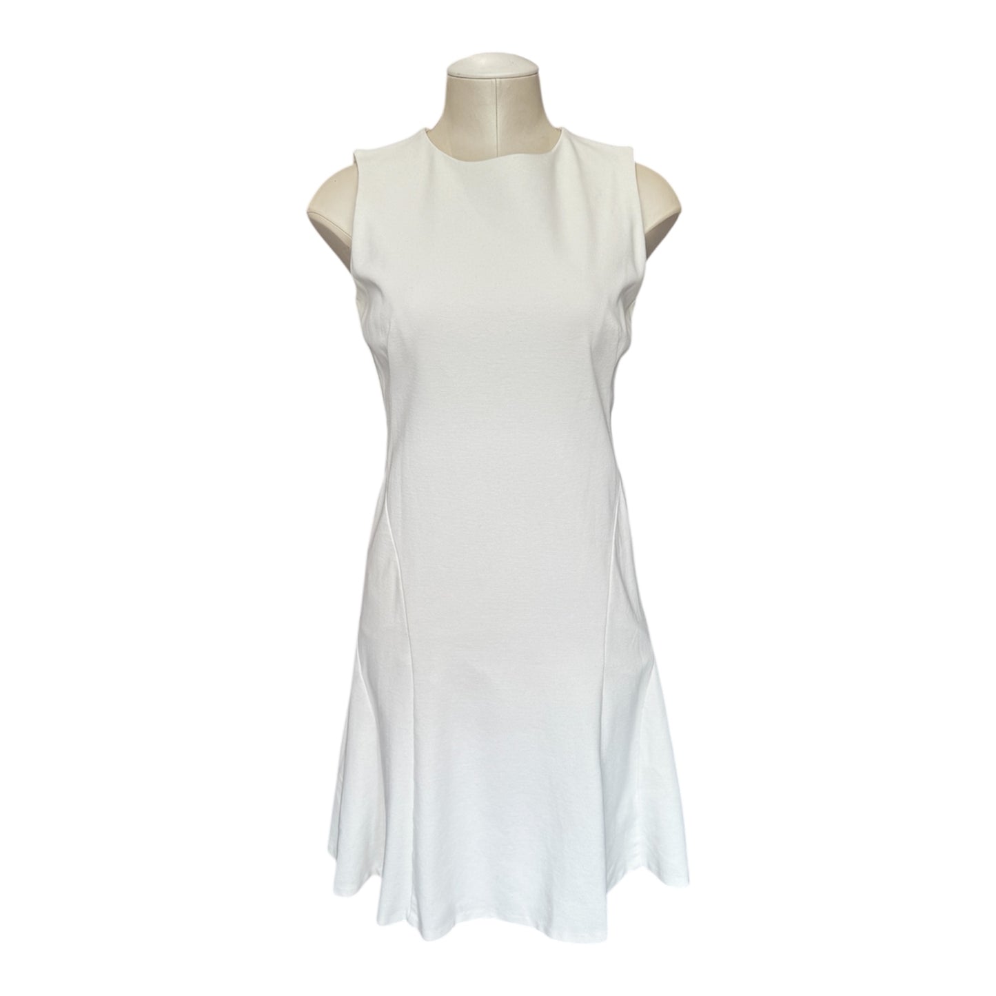 Akris Punto Double Face Ivory Dress Acetate Size US 8