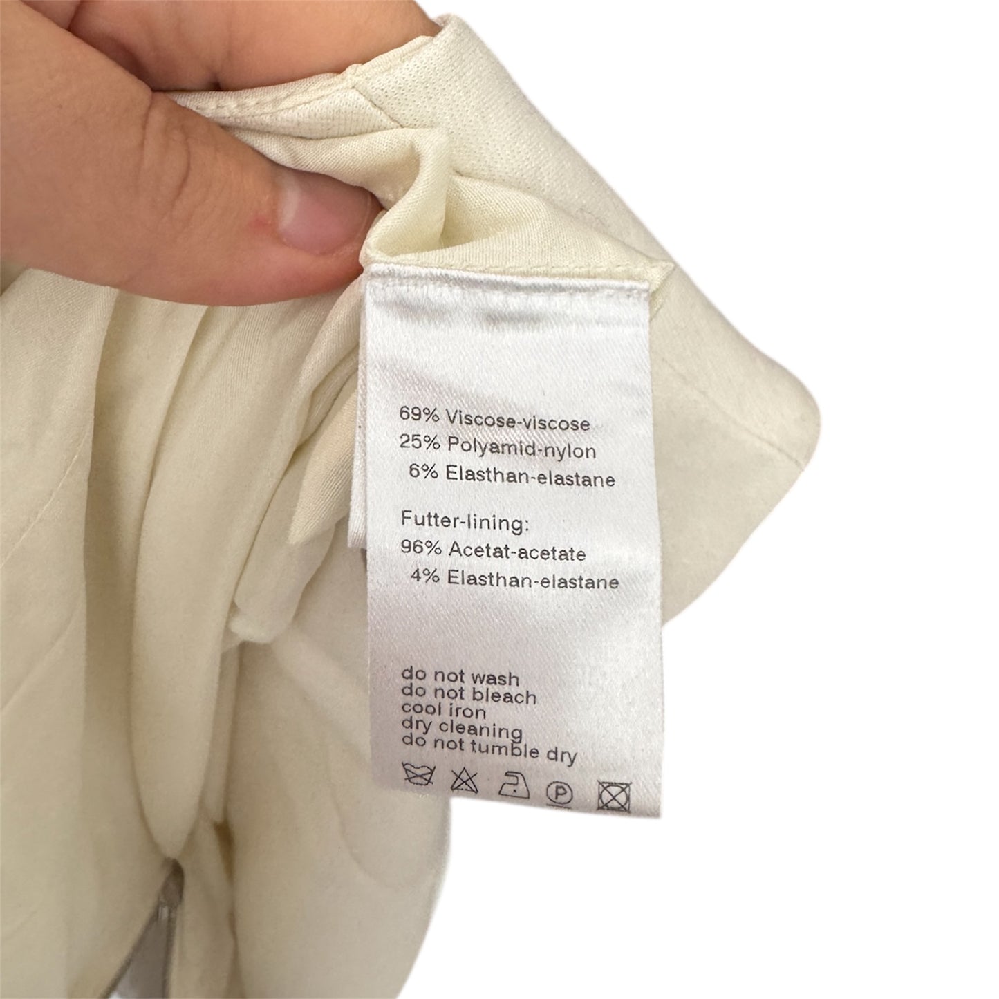 Akris Punto Double Face Ivory Dress Acetate Size US 8