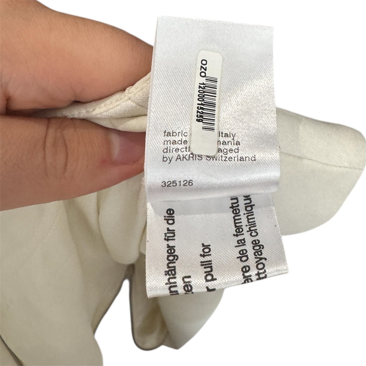 Akris Punto Double Face Ivory Dress Acetate Size US 8